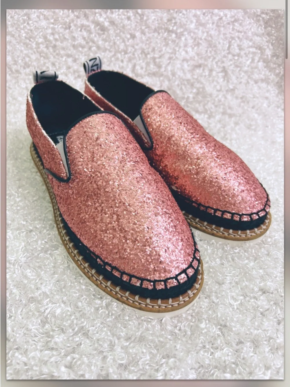 Kenzo Paris Pink Glitter Espadrilles Shoes